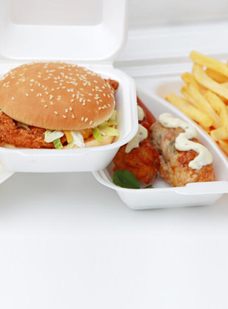 Styrofoam Food Packaging